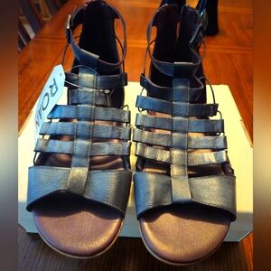 Roan by Bed Stu Black Haze Gladiator Sandals 9.5 NWT